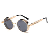 Metal Round Steampunk Sunglasses